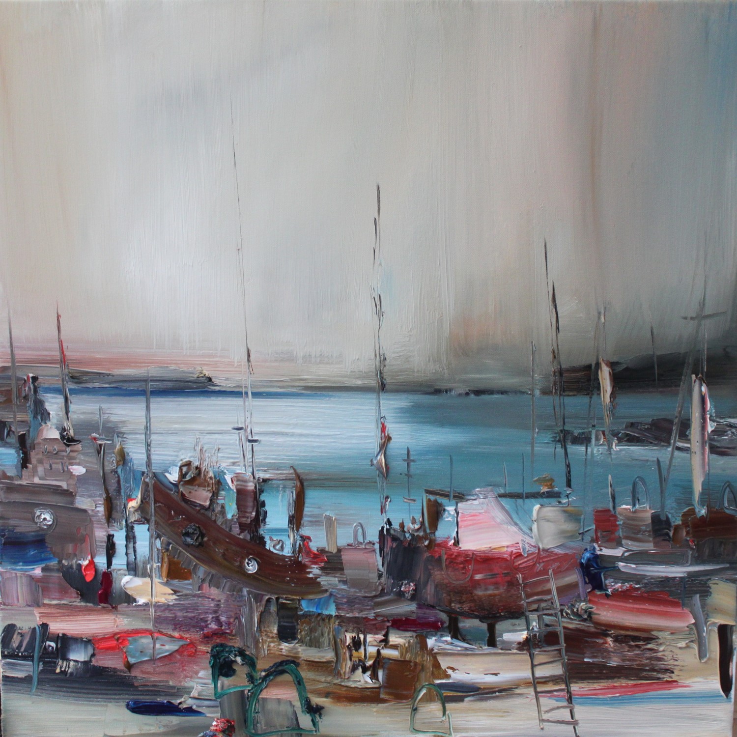 'A shamble of Boats' by artist Rosanne Barr